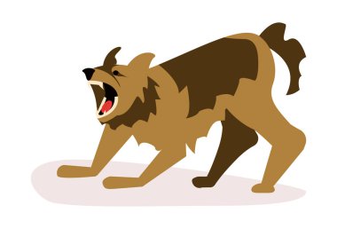 Agresif tehlikeli köpek saldırısı