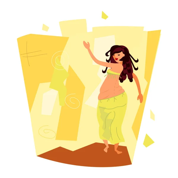 Belly dance danser — Stockvector