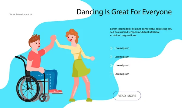 Bestemmingspagina templates voor Dancing blog — Stockvector