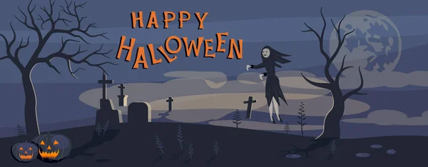 Šablona Happy Halloween Banner. — Stockový vektor