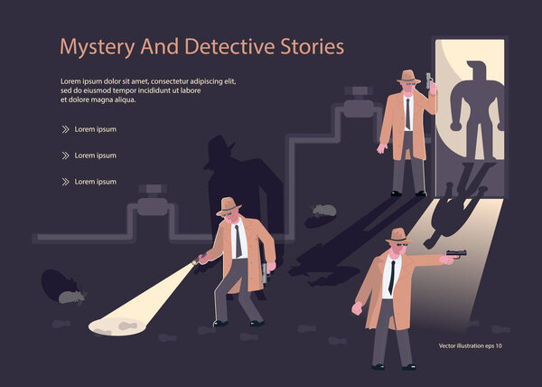 Landing page templates for Detective blog