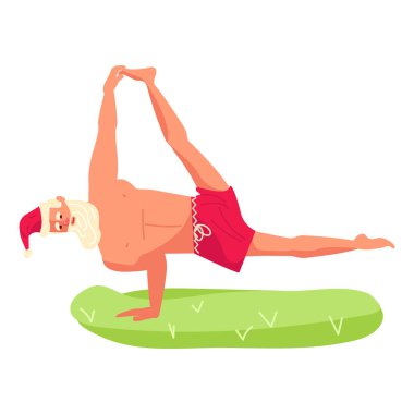 Yoga poz Noel Baba