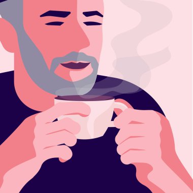 Kahveli yakışıklı adam.