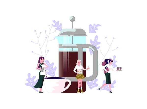 Pause café au travail — Image vectorielle