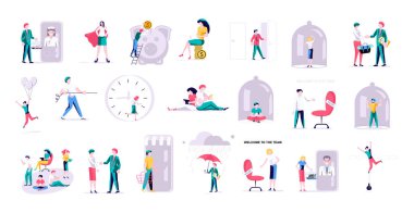 Finansal bilgiler için bir grup iş adamı