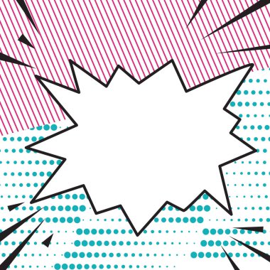 Komik arkaplan üzerine kabarcık konuşması