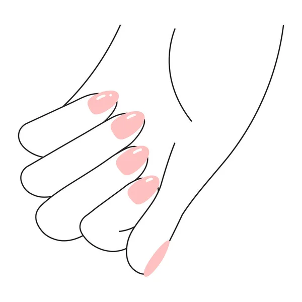 Manicure unghie concetto — Vettoriale Stock
