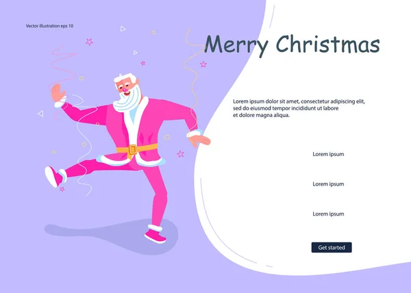 Página web de Navidad y Año Nuevo — Vector de stock