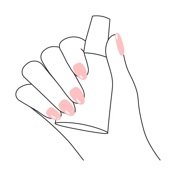 Concept ongles soignés — Image vectorielle