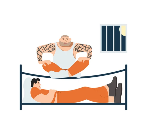 Concept of prisons living — Stock Vector