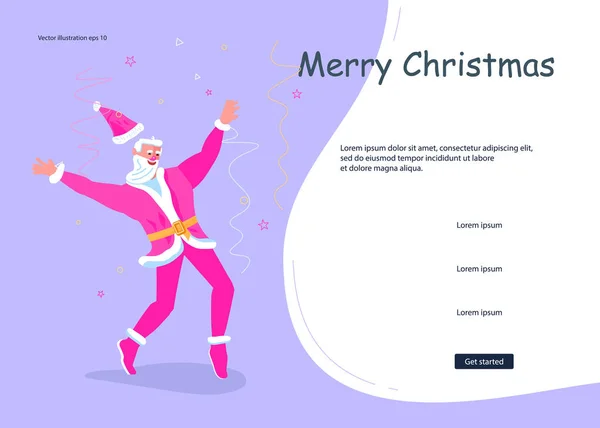 Página web de Navidad y Año Nuevo — Vector de stock