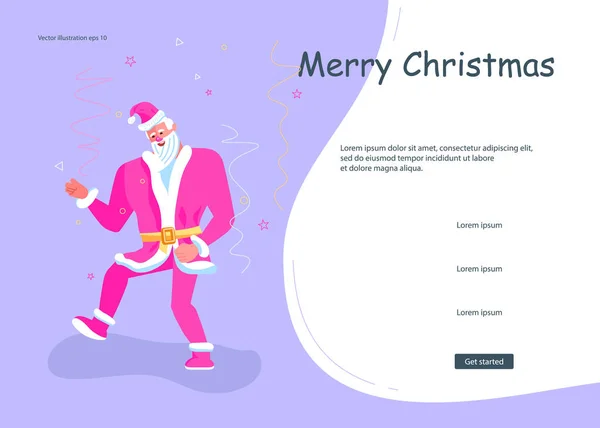 Página web de Navidad y Año Nuevo — Vector de stock