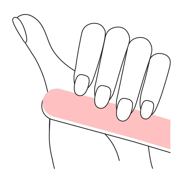 Koncept för maskerade naglar — Stock vektor