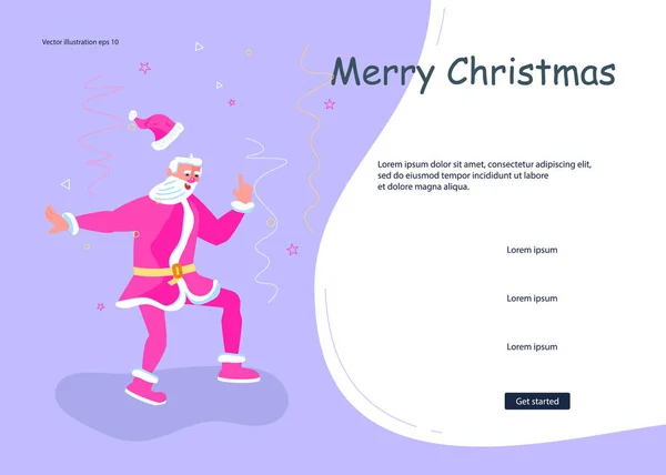 Página web de Navidad y Año Nuevo — Vector de stock