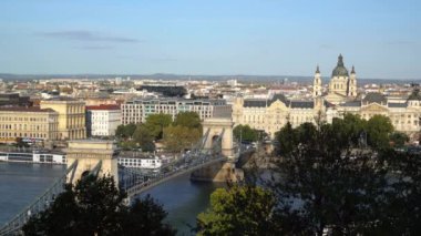 Zincir Köprü ve Tuna Nehri Budapeşte '