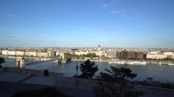 Pont Des Chaînes Danube Budapest — Video