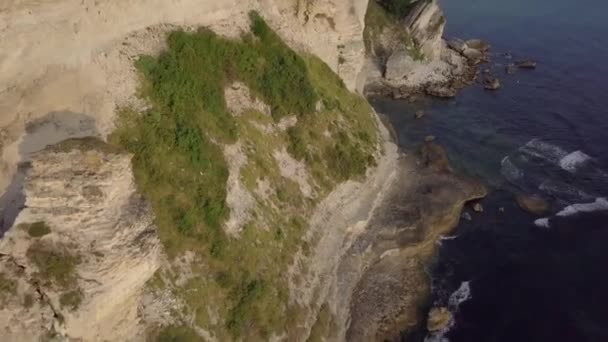 Vista Aérea Penhasco Lado Mar — Vídeo de Stock