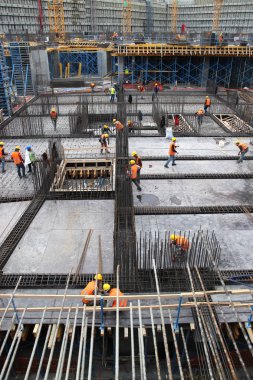 Istanbul-Türkiye 10 Temmuz 2017 inşaat site inşaat sahasında işçiler