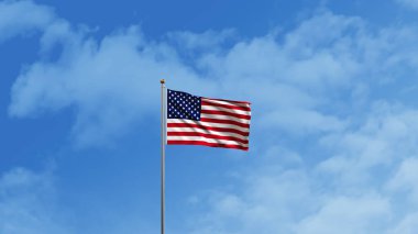 Amerikan savaş uçağı bayrak renginde duman üretiyor.