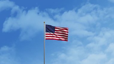 Amerikan savaş uçağı bayrak renginde duman üretiyor.