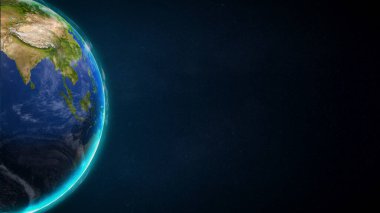 3d Planet Earth in Space