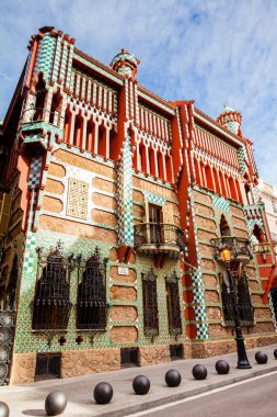 Barcelona - Mart, 2018: Antoni Gaudi Vicens House tasarlanmış.