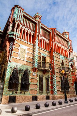 Barcelona - Mart, 2018: Antoni Gaudi Vicens House tasarlanmış.