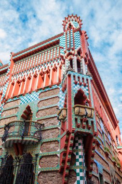 Barcelona - Mart, 2018: Antoni Gaudi Vicens House tasarlanmış.