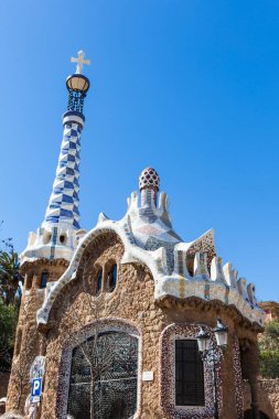 Barcelona - Mart, 2018: Park Guell Barcelona, İspanya
