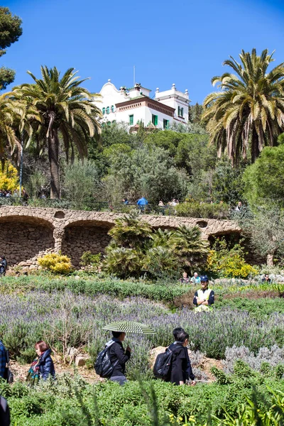 Barcelona March 2018 Park Guell Barcelona Spain — Stock Photo, Image