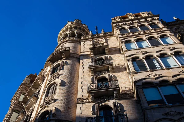 stock image Beautiful building at Passeig de Gracia in Barcelona Spain