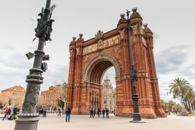 Barcelona - Mart, 2018: Barcelona İspanya Zafer Takı