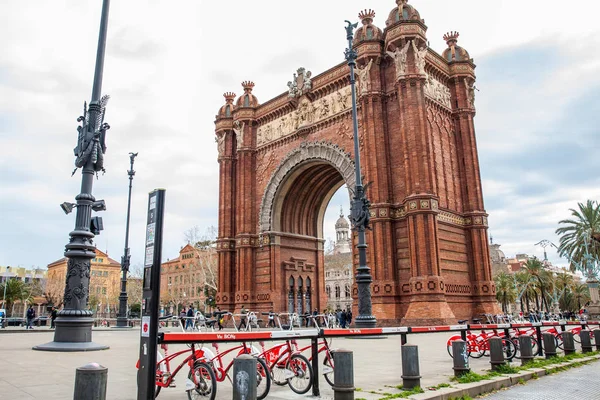 Barcelona - Mart, 2018: Kamu bisiklet sistem Bisikletler nex için 