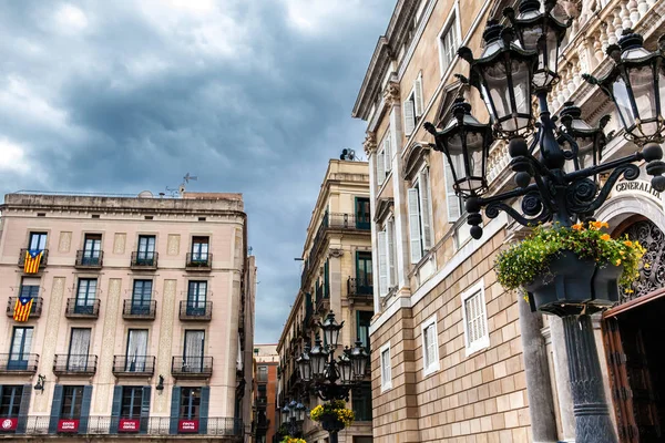 Barcelona Marzo 2018 Placa Sant Jaume Plaza Gótica Barcelona España — Foto de Stock