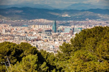 Barselona şehir Montjuic Kalesi gördüm