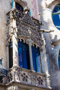 Barcelona - Mart, 2018: Casa Amatller Barcelona İspanya detay