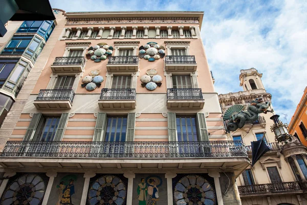 Barcelona Marzo 2018 Casa Los Paraguas Casa Bruno Cuadros Construida — Foto de Stock