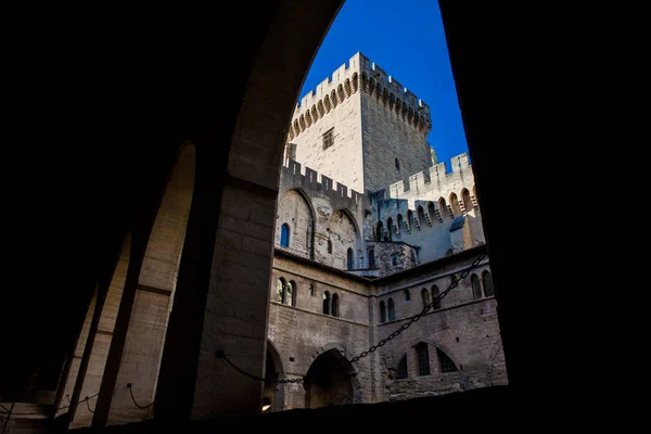 Avignon France March 2018 Papal Palace One Biggest Gothic Buildings — Stock Photo, Image