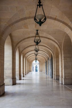 Koridor Paris Odeon Tiyatrosu'nda arches Fransa