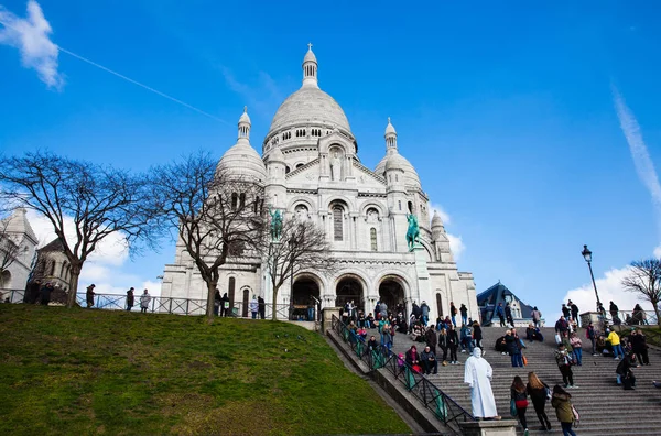 Sacre Coeur Basilikan Kullen Montmartre Paris Frankrike — Stockfoto