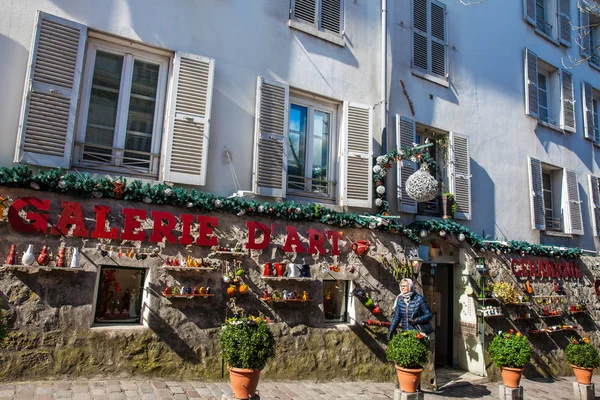 Art Gallery Famous Montmartre Neighborhood Paris — Stock Photo, Image