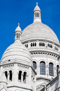 Sacre Coeur Bazilikası'na Paris Montmartre tepe, Fransa