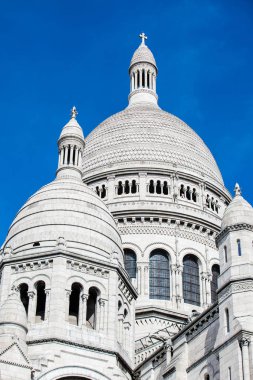 Sacre Coeur Bazilikası'na Paris Montmartre tepe, Fransa