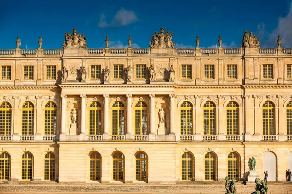 Paris França Março 2018 Palácio Versalhes Dia Inverno Gelado Pouco — Fotografia de Stock