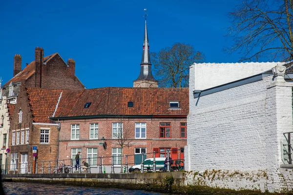 Bruges Belgium März 2018 Kanäle Der Historischen Und Schönen Stadt — Stockfoto