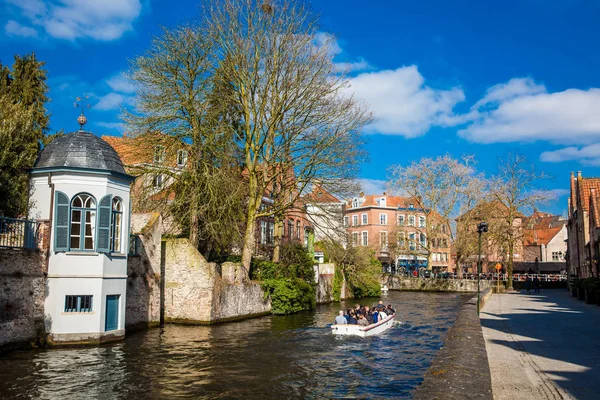 Bruges Belgium März 2018 Kanäle Der Historischen Und Schönen Stadt — Stockfoto