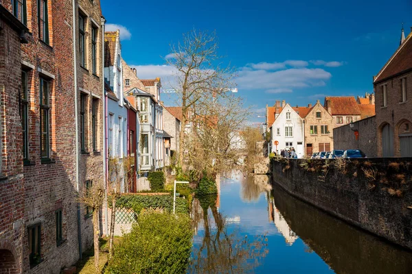 Bruges Belgium März 2018 Kanäle Der Historischen Und Schönen Stadt — Stockfoto