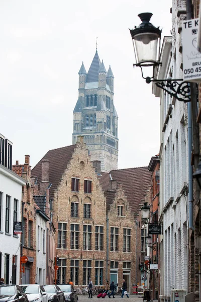 Bruges Belgio Marzo 2018 Belle Strade Del Centro Storico Bruges — Foto Stock