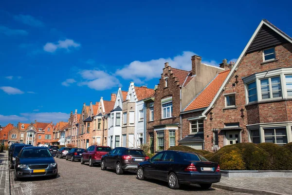 Las Hermosas Calles Histórica Ciudad Brujas — Foto de Stock