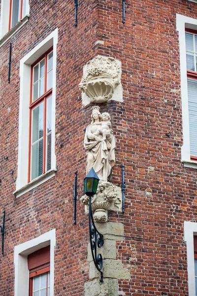 Detalles Hermosa Arquitectura Histórica Ciudad Brujas — Foto de Stock